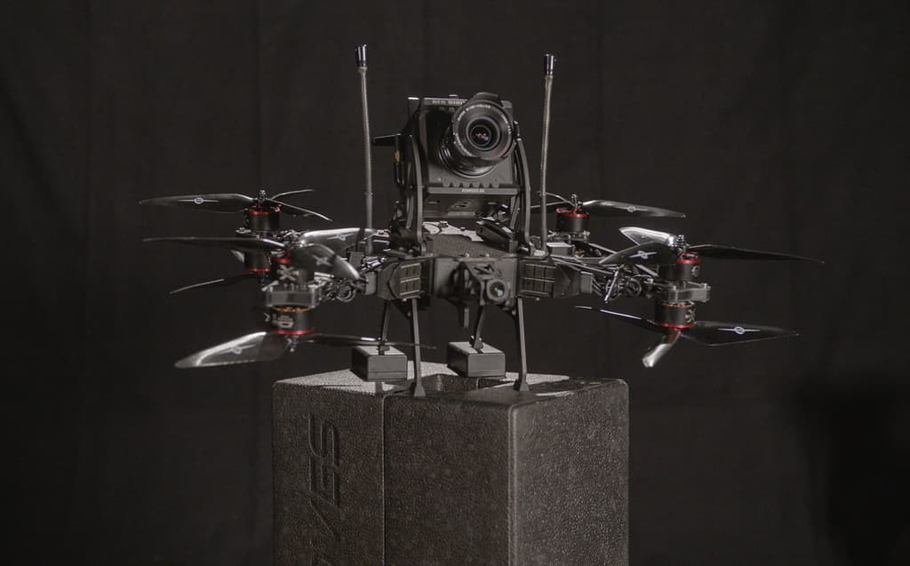 AGL Aerials cinema FPV aircraft carrying a cinema camera